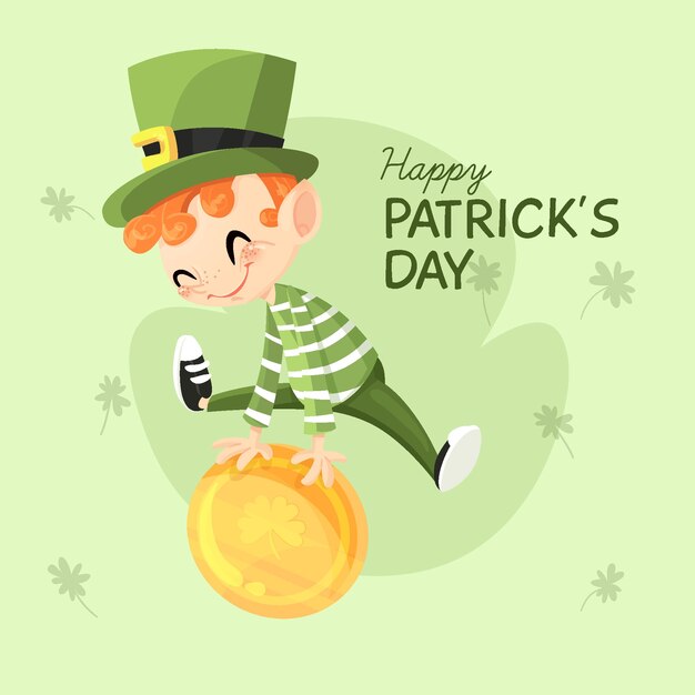 Vetor grátis mão desenhada st patricks dia conceito