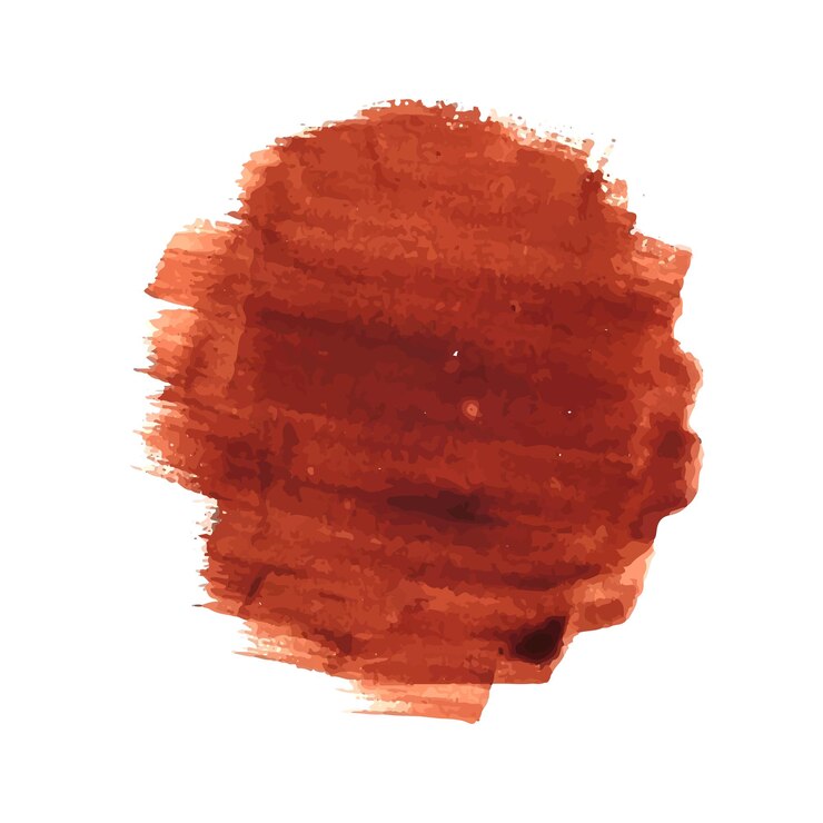 Vetor grátis mão desenhar desenho aquarela pincelada marrom