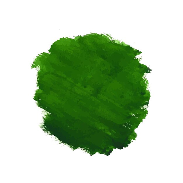 Mão desenhar desenho aquarela pincelada verde