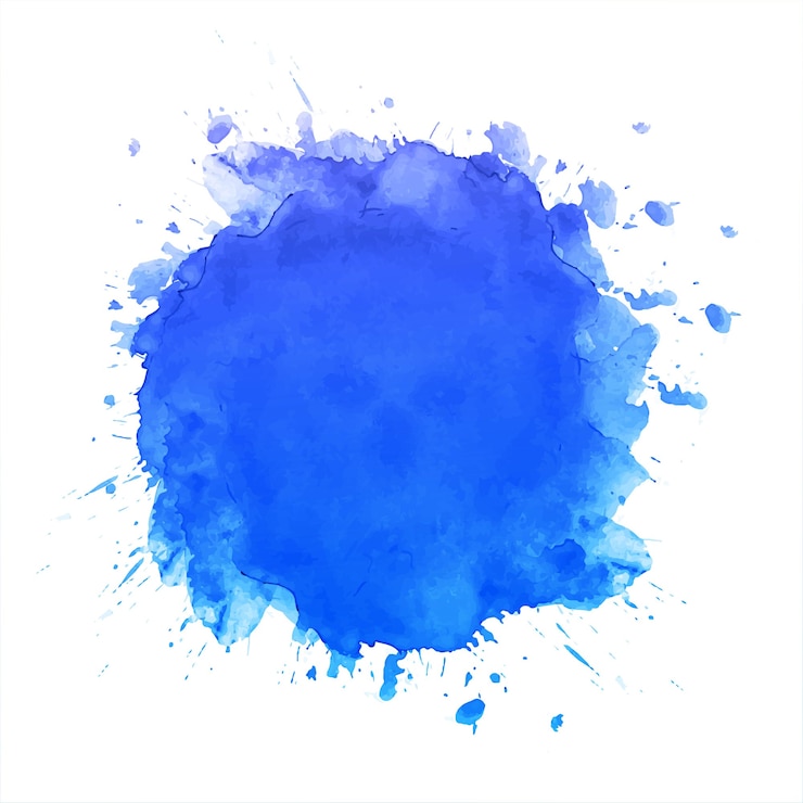 Vetor grátis mão desenhar fundo aquarela respingo azul