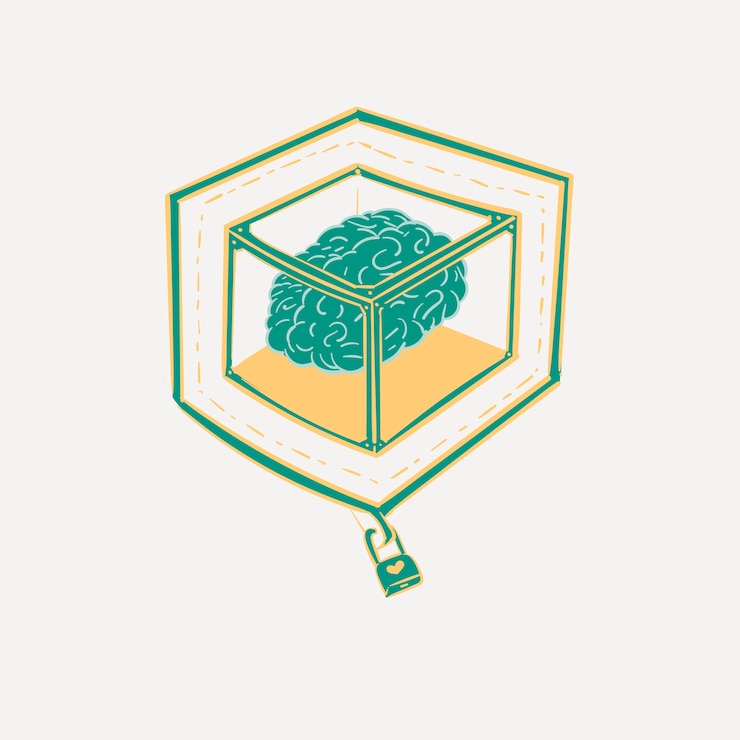 Vetor grátis mão, desenho, ilustração, de, segurança, conceito