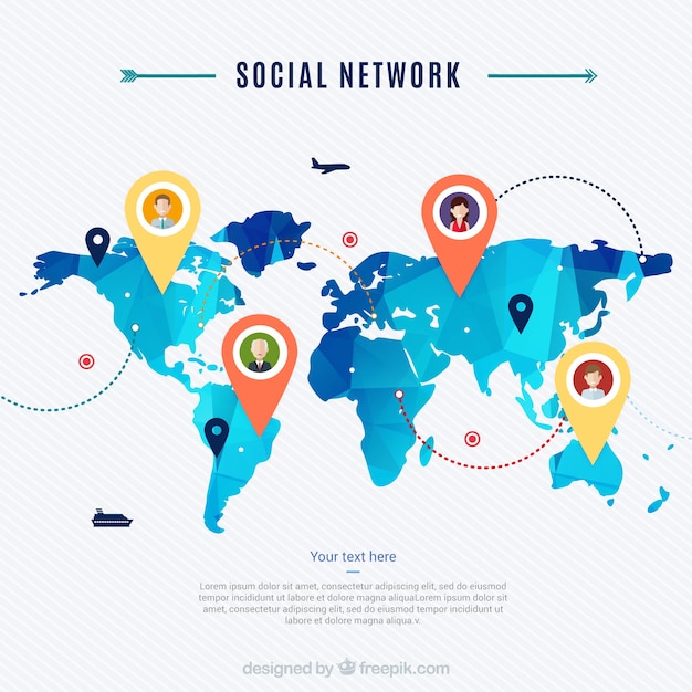 Mapa de rede social