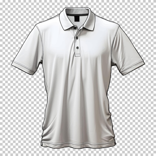 Maquete de camisa polo com contorno vetorial para design