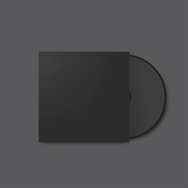 Vetor grátis maquete de design de capa de cd