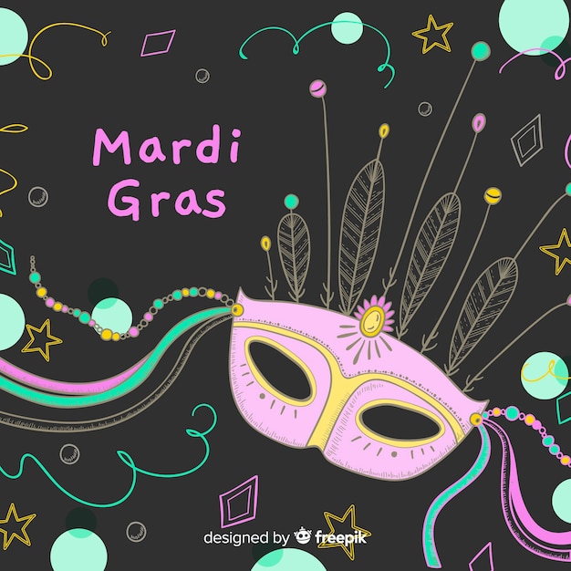 Vetor grátis mardi grass