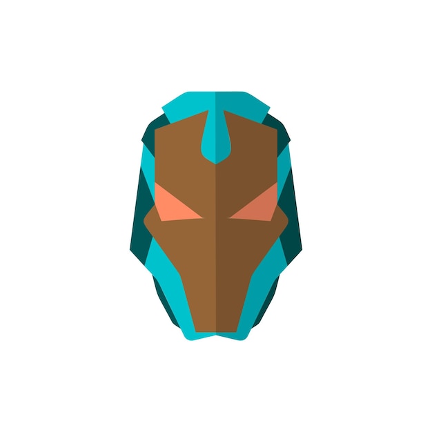 Vetor grátis máscara de super-herói em estilo plano super-herói de desenho animado ilustração vetorial
