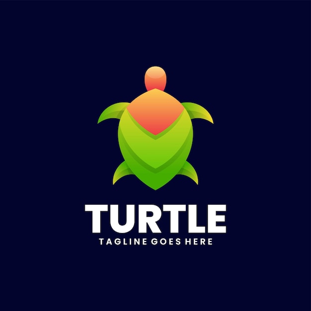 Mascote do logotipo da tartaruga