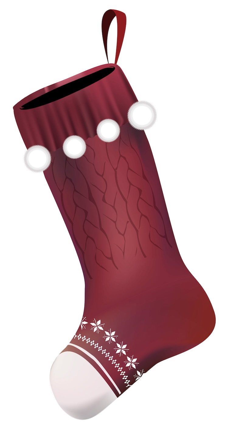 Vetor grátis meia de natal