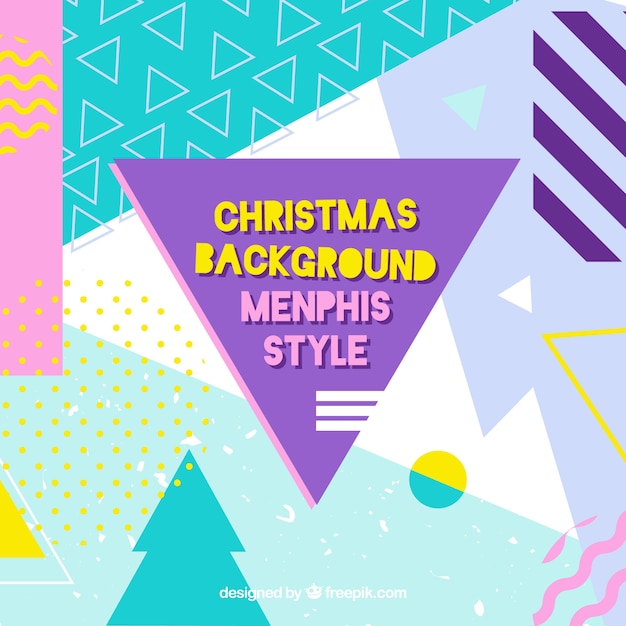 Memphis christmas background