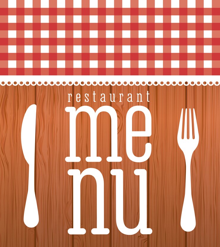 Vetor grátis menu design gráfico