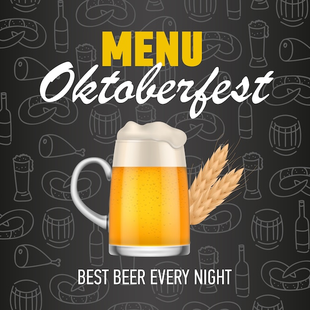 Menu, Oktoberfest, melhor cerveja todas as letras da noite