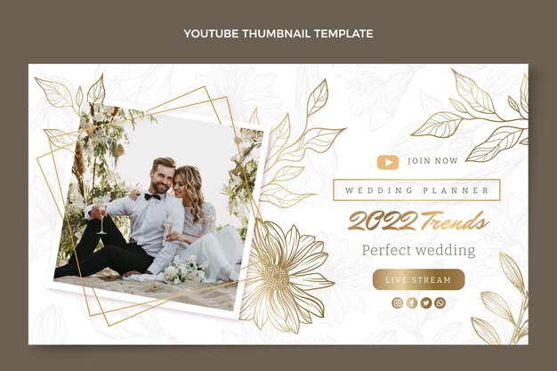 Miniatura de planejador de casamento desenhado à mão do youtube
