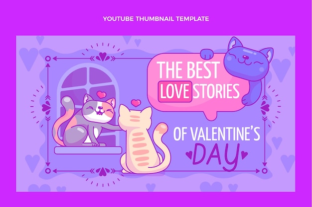 Miniatura do youtube desenhada à mão para o dia dos namorados