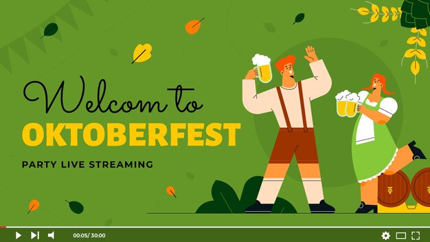 Miniatura plana do youtube oktoberfest