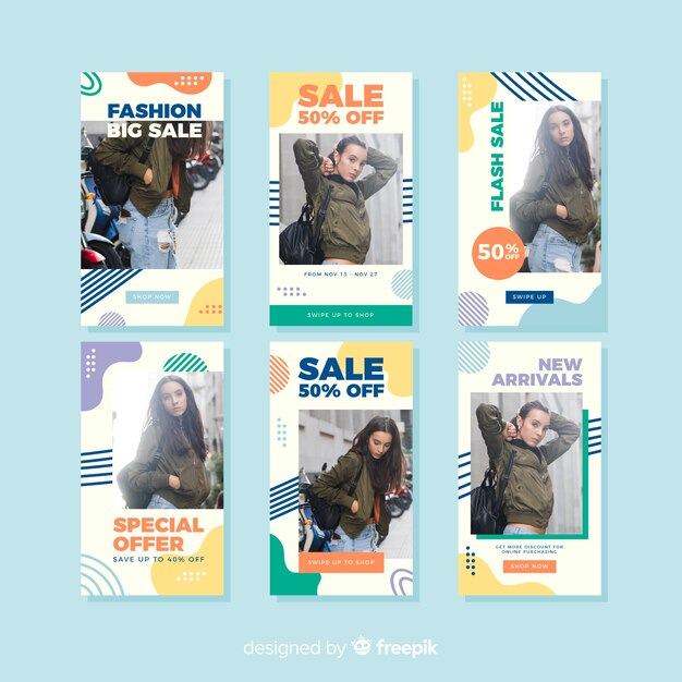 Moda venda instagram histórias collectio