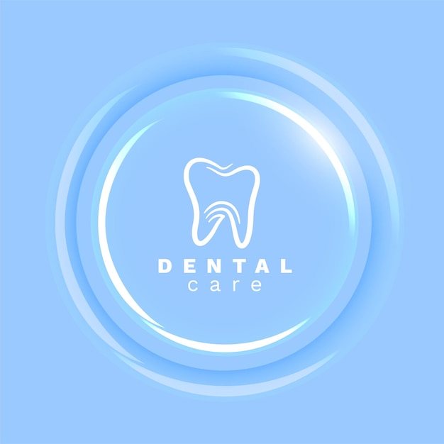 Modelo brilhante de logotipo profissional de cuidados dentários