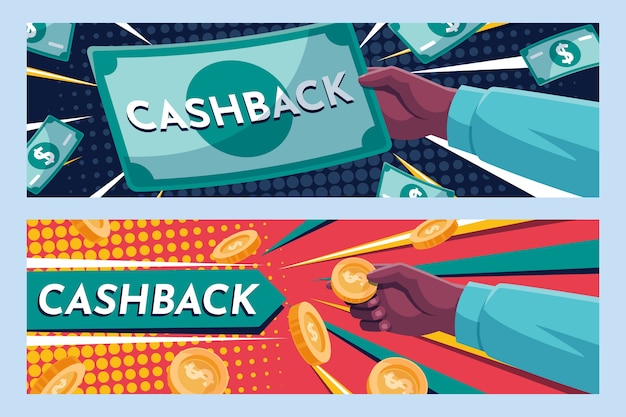 Modelo da web de banner cashback