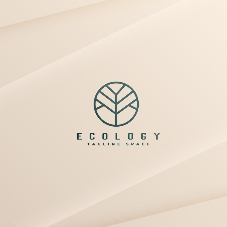 Vetor grátis modelo de abstração do logotipo da árvore para crescimento ecológico