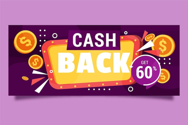 Modelo de banner de cashback