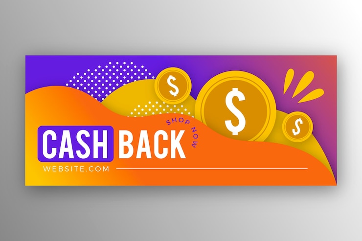 Vetor grátis modelo de banner de cashback
