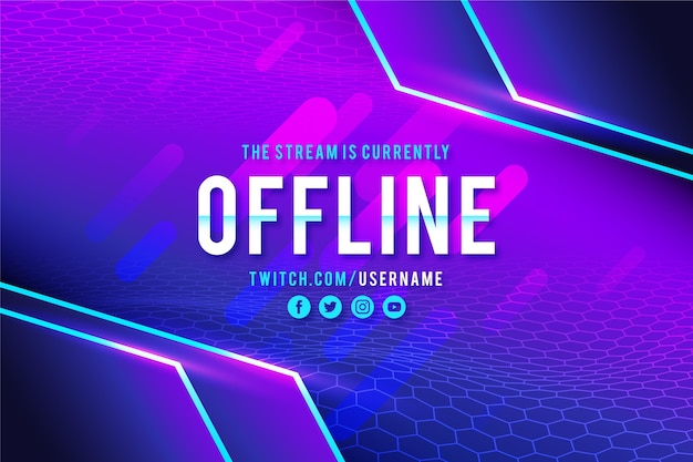 Modelo de banner de contração offline