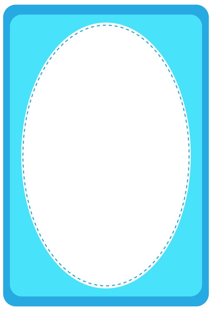 Vetor grátis modelo de banner de formato oval vazio