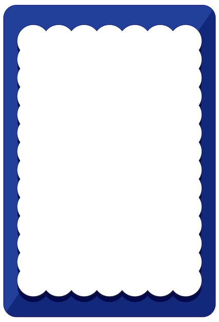 Vetor grátis modelo de banner de moldura de onda azul vazia