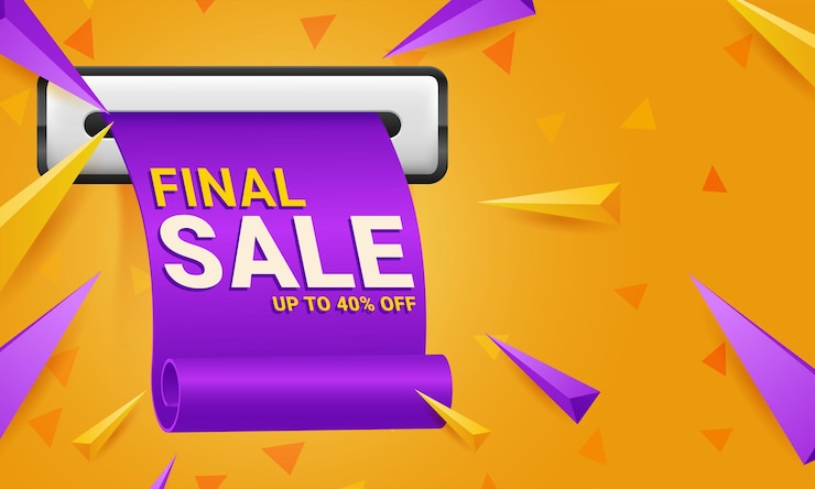 Vetor grátis modelo de banner de oferta especial de venda final