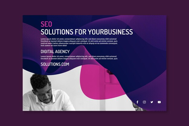 Modelo de banner de SEO