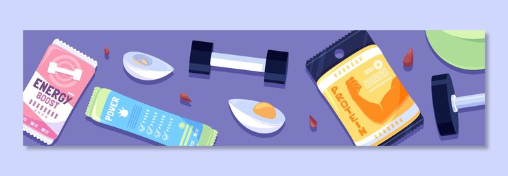 Vetor grátis modelo de banner de twitch de centro de fitness