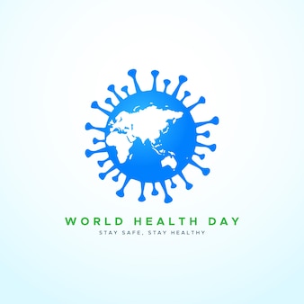 Modelo de banner do dia mundial da saúde
