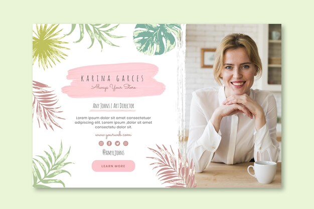 Modelo de banner empresária