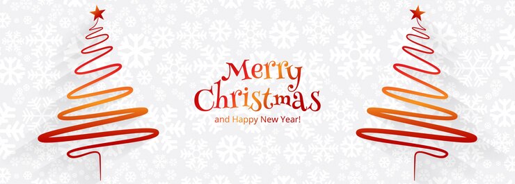 Vetor grátis modelo de banner feliz natal com enfeites
