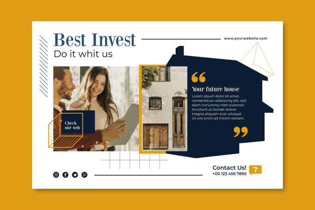 Modelo de banner imobiliário