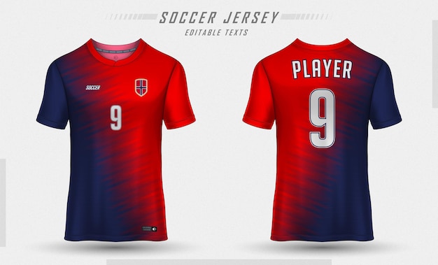 Modelo de camiseta de futebol desenho de camiseta esportiva