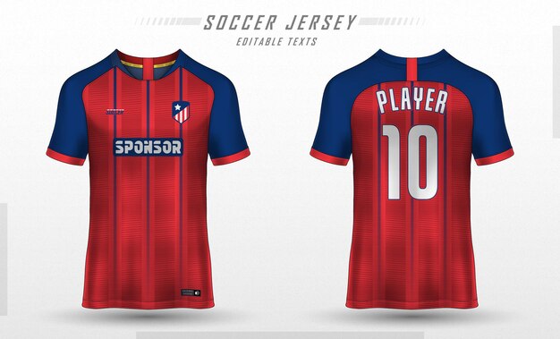 Modelo de camiseta de futebol desenho de camiseta esportiva