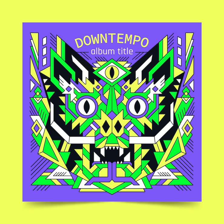 Vetor grátis modelo de capa de álbum de design plano