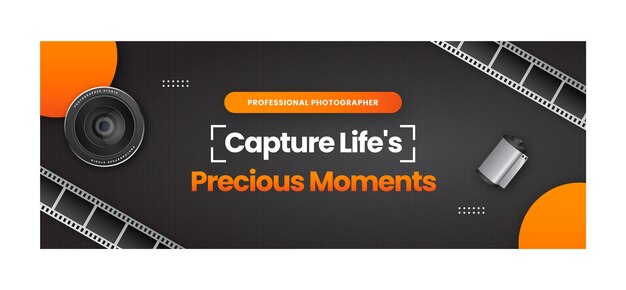 Modelo de capa de mídia social para carreira e hobby de fotógrafo