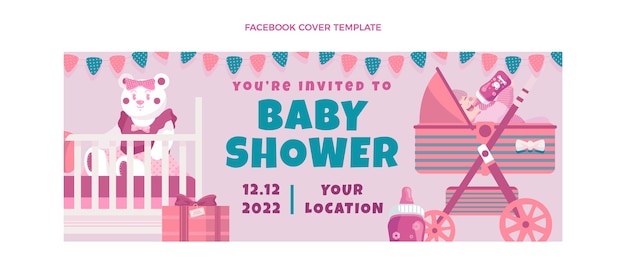Modelo de capa do facebook do Babyshower