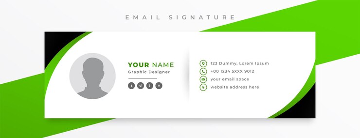 Vetor grátis modelo de cartão de sinal de e-mail comercial em design de layout horizontal