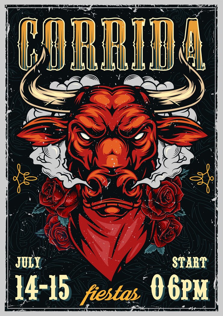 Vetor grátis modelo de cartaz colorido corrida vintage
