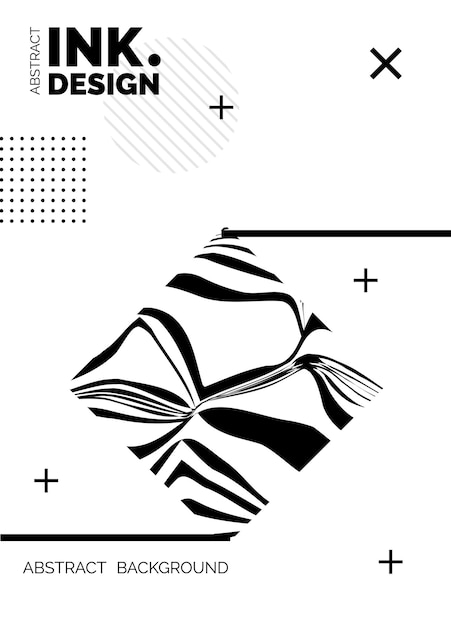 Vetor grátis modelo de cartaz de linhas pretas fundos ondulados abstratos na moda padrões listrados sem costura linhas verticais deformadas e ondulações efeitos ópticos de geometria impressão de moda para têxteis e tecidos
