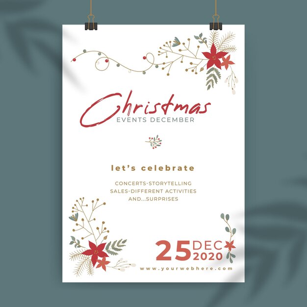 Modelo de cartaz de Natal