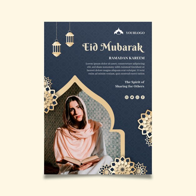 Modelo de cartaz do Ramadão