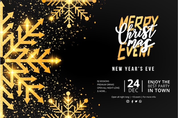 Modelo de Cartaz - evento de feliz natal