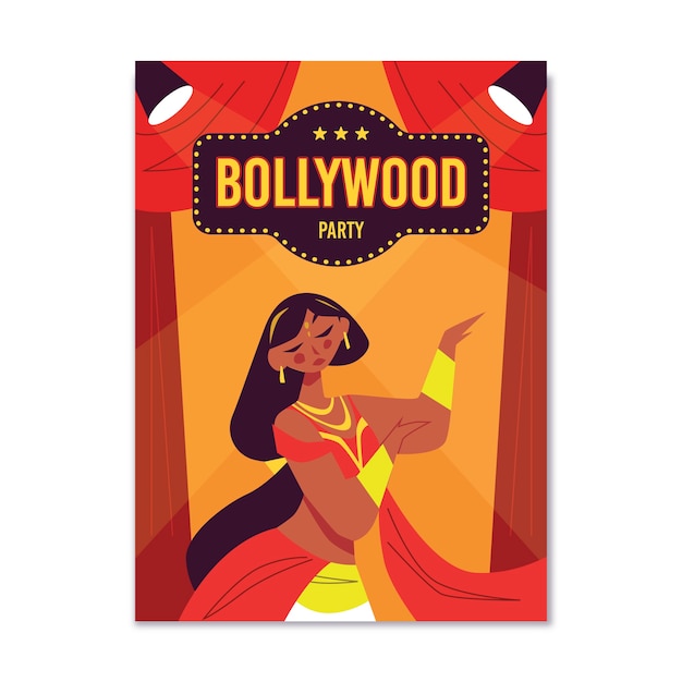 Modelo de cartaz - festa de bollywood