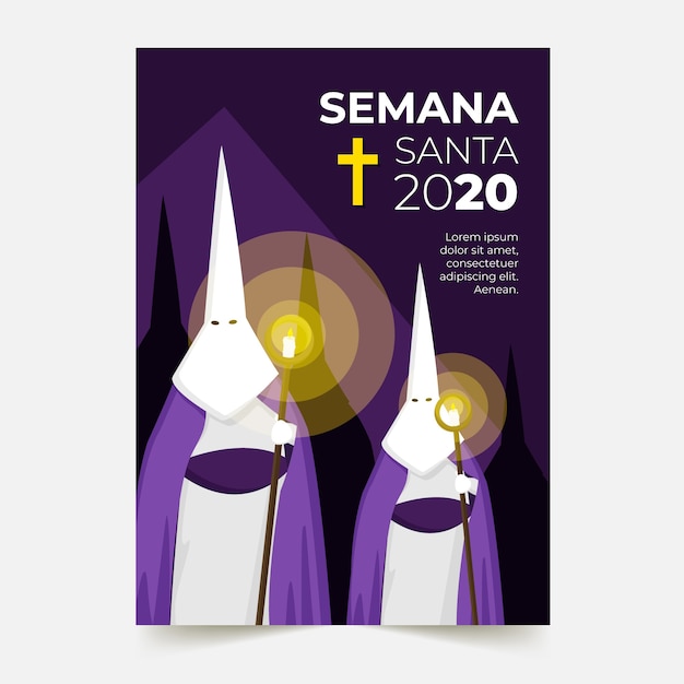 Modelo de cartaz - semana santa