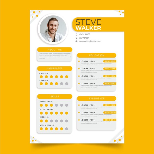 Modelo de CV minimalista