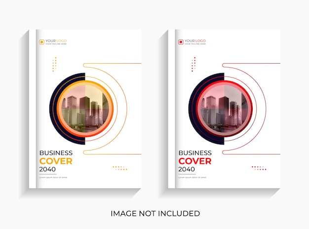 Modelo de design de capa de livro de negócios corporativos criativos modernos