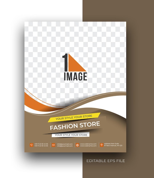 Vetor grátis modelo de design de folheto de cartaz de folheto a4 para mídia social pós-promoção